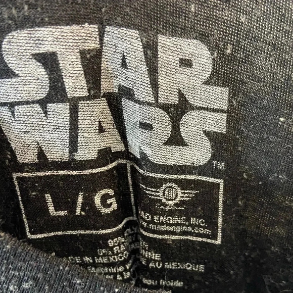 🌕3 for$30🌗Star Wars - MayTheForceBeWithYou / Millennium Falcon - Black T Shirt - Picture 4 of 4